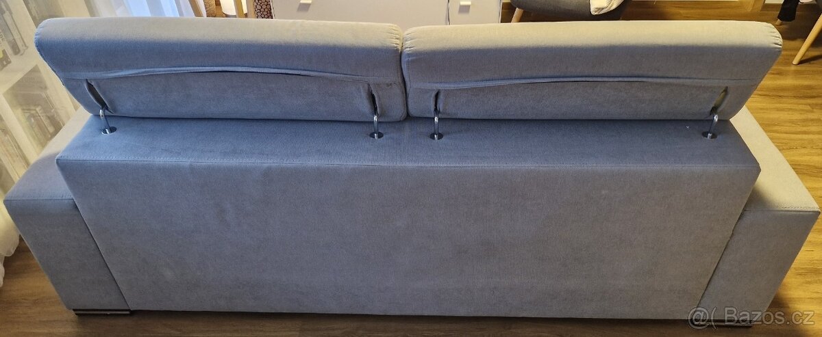 Rozkládací sedací souprava, třímístná - 4