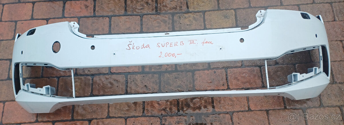 Přední nárazník Škoda SUPERB 3 3V0807221F - 4
