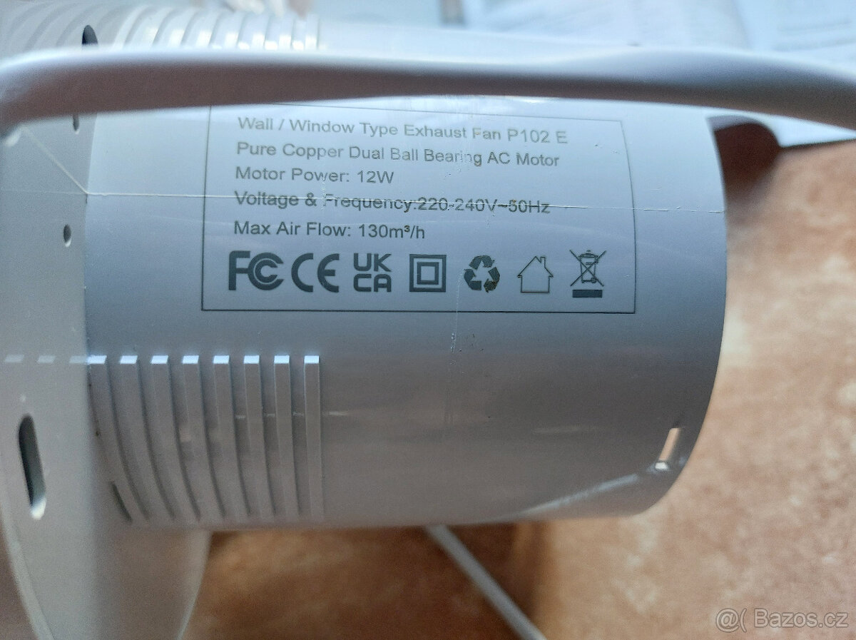 Ventilátor do koupelny NOVÝ - 4