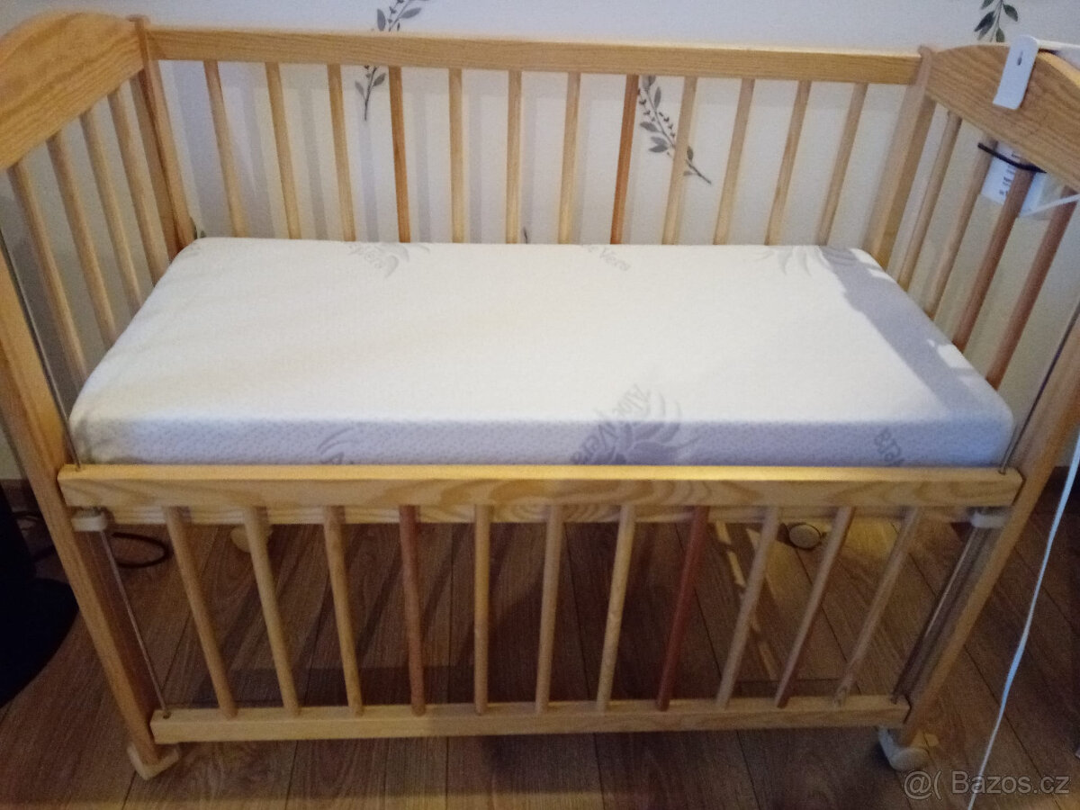 detska postylka na kolečkách 40x90 - 4