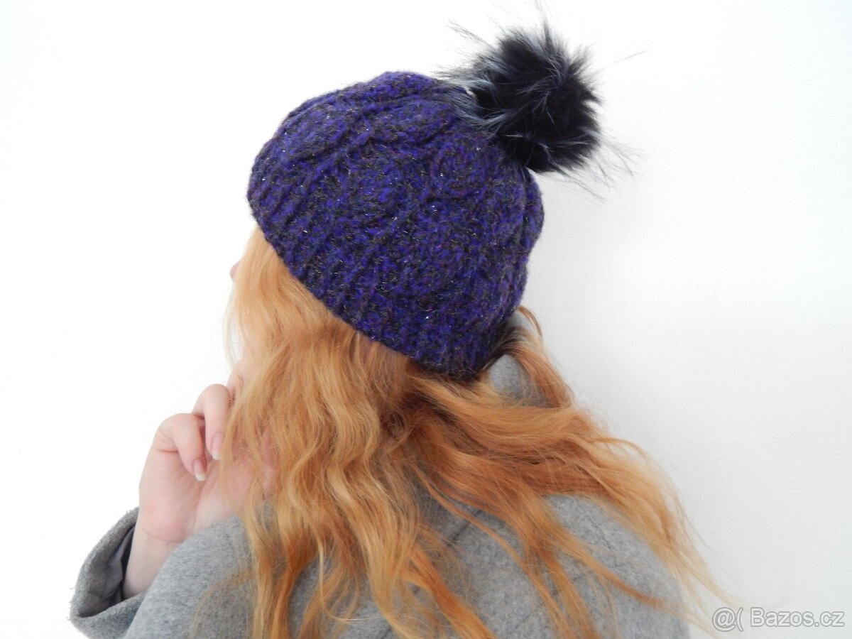 Dámská háčkovaná čepice č. 1 a 2+ 2 čepice PÁNSKÉ - 4