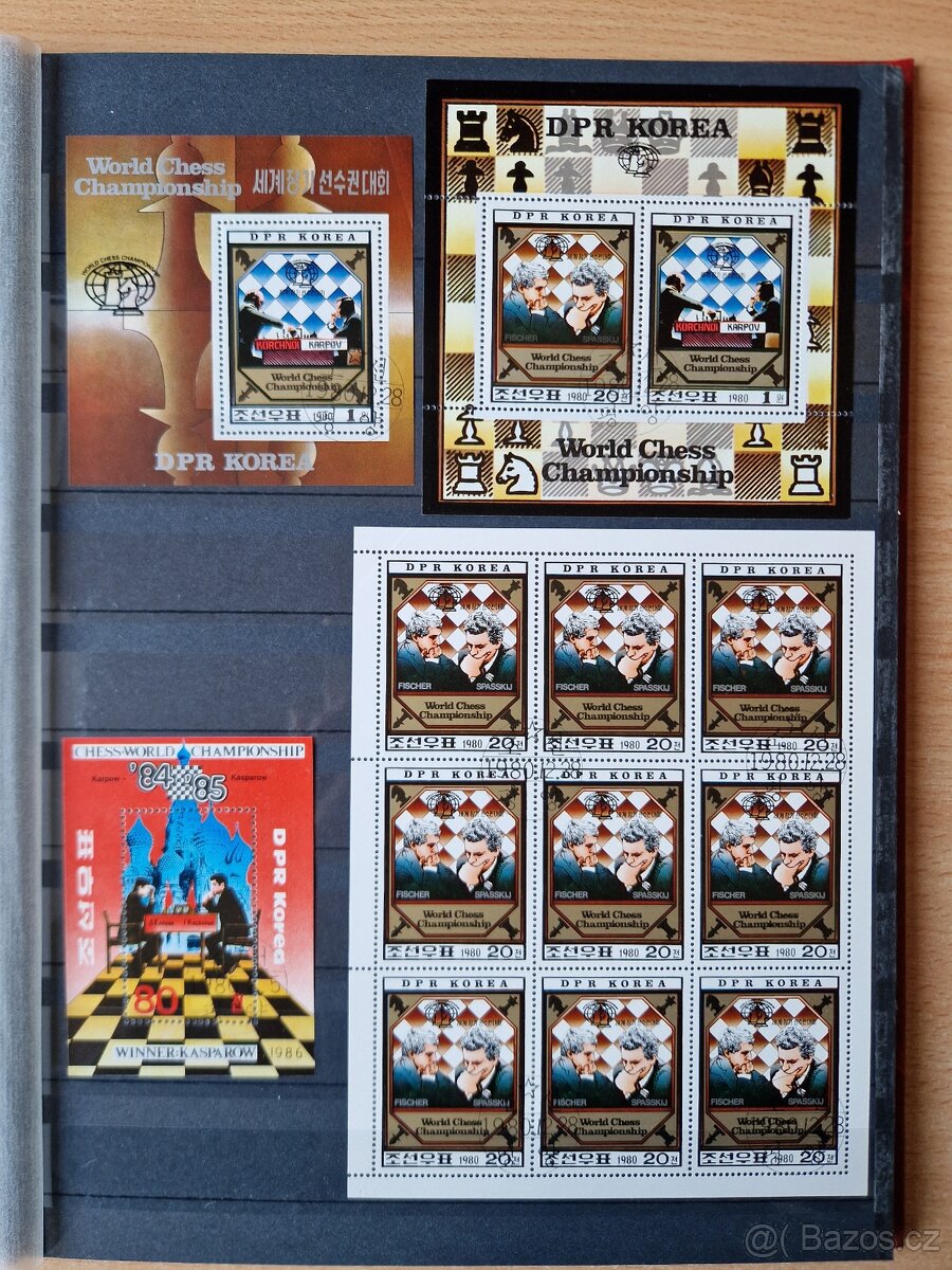 Poštovní známky - aršíky v albu. - 4