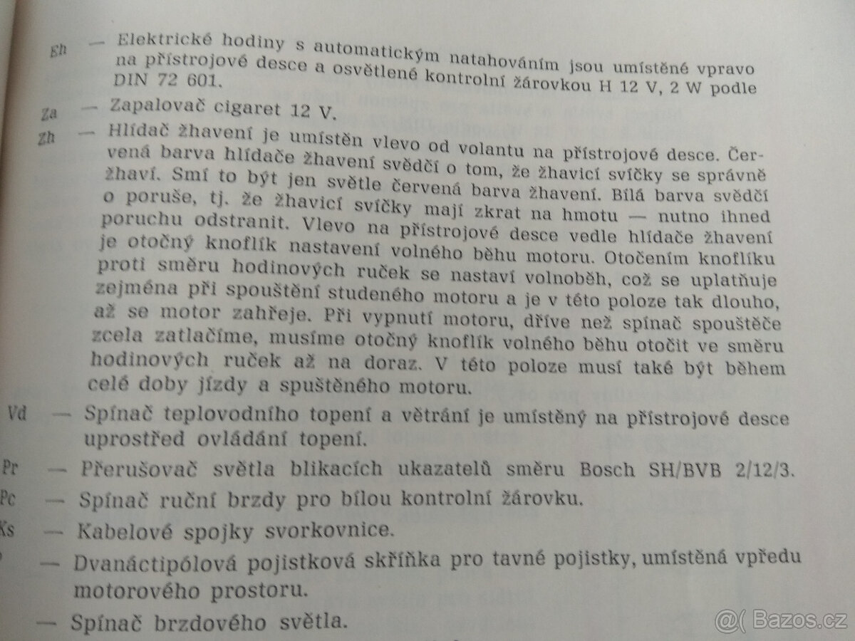 SCHEMATA ELEKTRICKÉHO. ZAP. OS. AUT. II., 1969 - 4