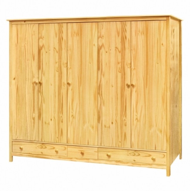 Dřevěná skříň 5dveřová TORINO - 4