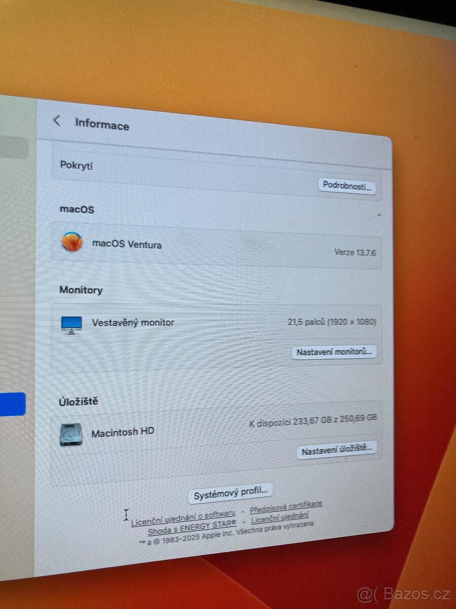 Počítač Apple iMac 21.5"/I5 2.3GHZ/16GB RAM - 4