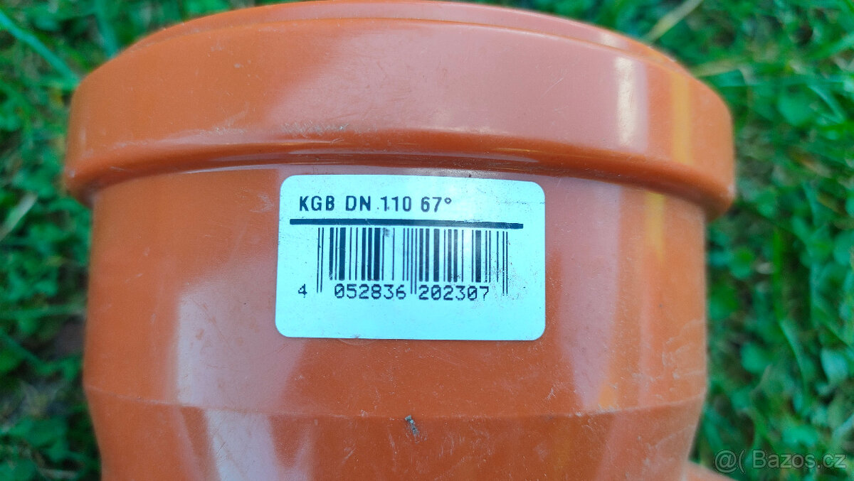 potrubí odpadní KG, 1m, 2xkoleno - 4