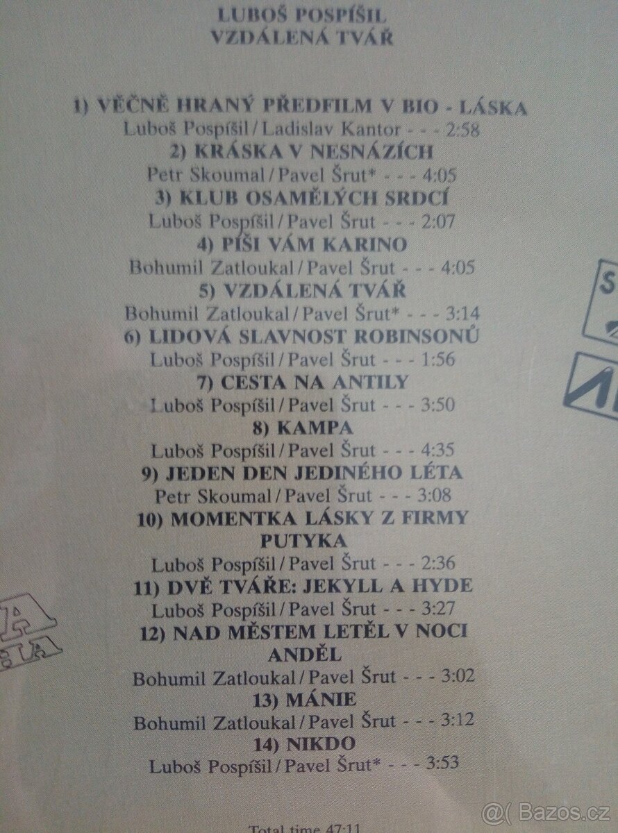 CD LUBOŠ POSPÍŠIL "Vzdálená tvář" - 4