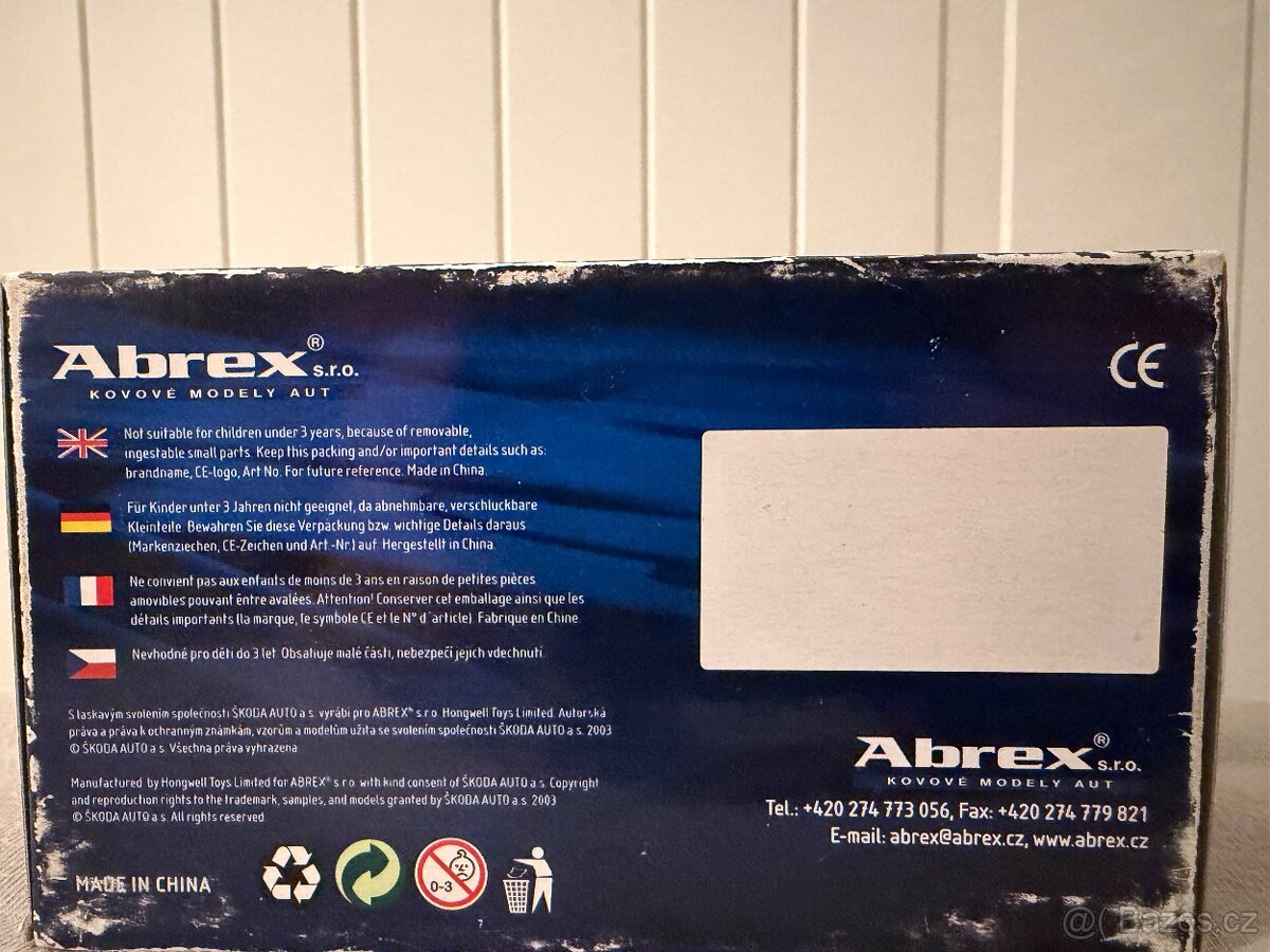 Kovový model Škoda Roomster - Abrex 1:43 - 4