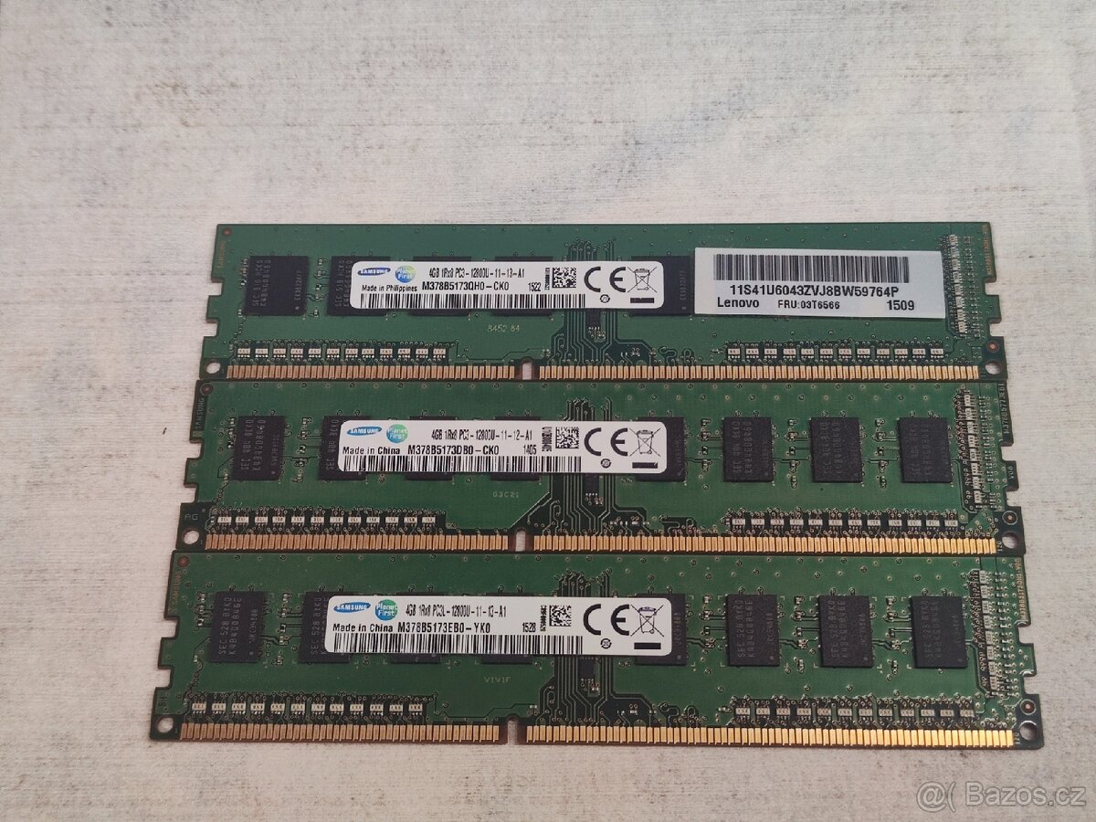 Velká sada RAM pamětí (DDR3, DDR2, DDR1) - 4