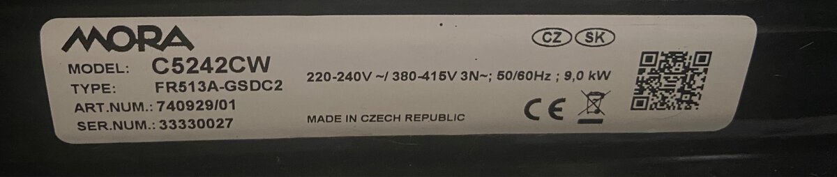 Sklokeramická deska MORA - 4