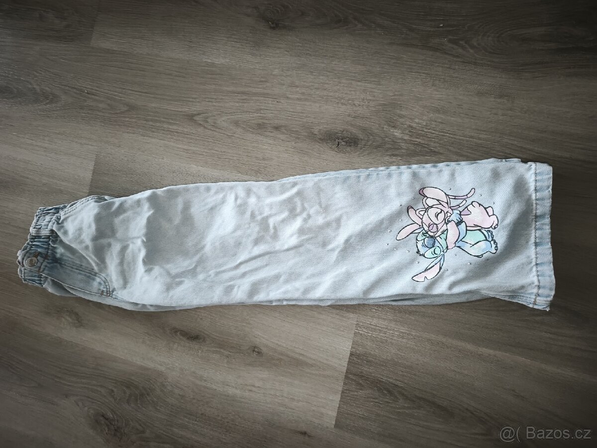 Džíny HM Stitch dětské holčičí - 4