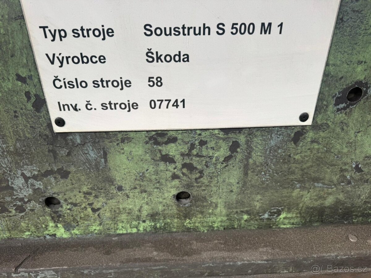 Soustruh na kov S 500 M1/5000 - 4