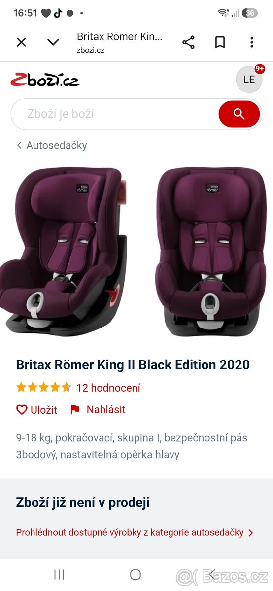 autosedačka Britax Römer king || - 4
