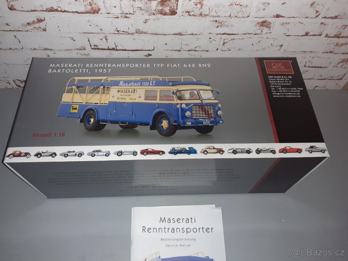 CMC Fiat racing transporter 118 NOVÝ originál M-097 - 4