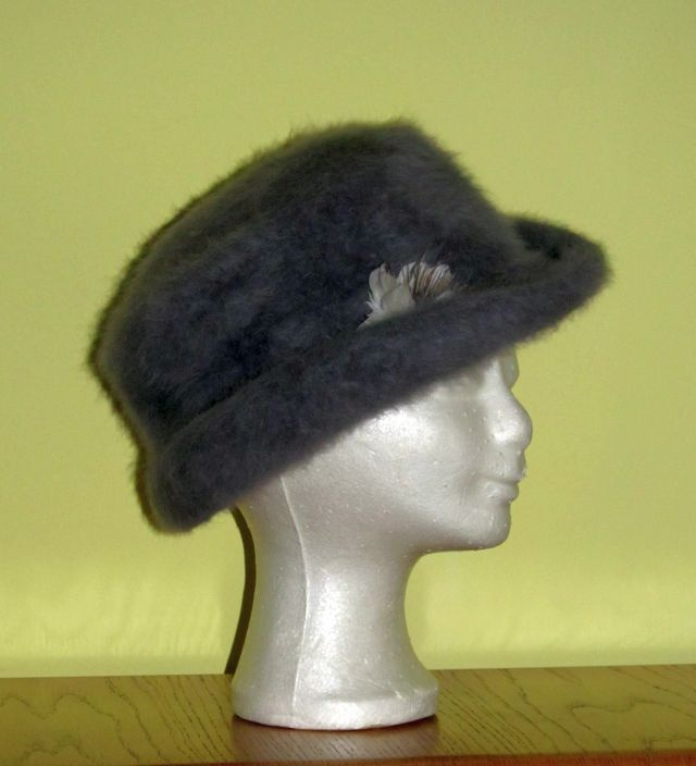 Dámský klobouček - obvod hlavy 56 cm - 4