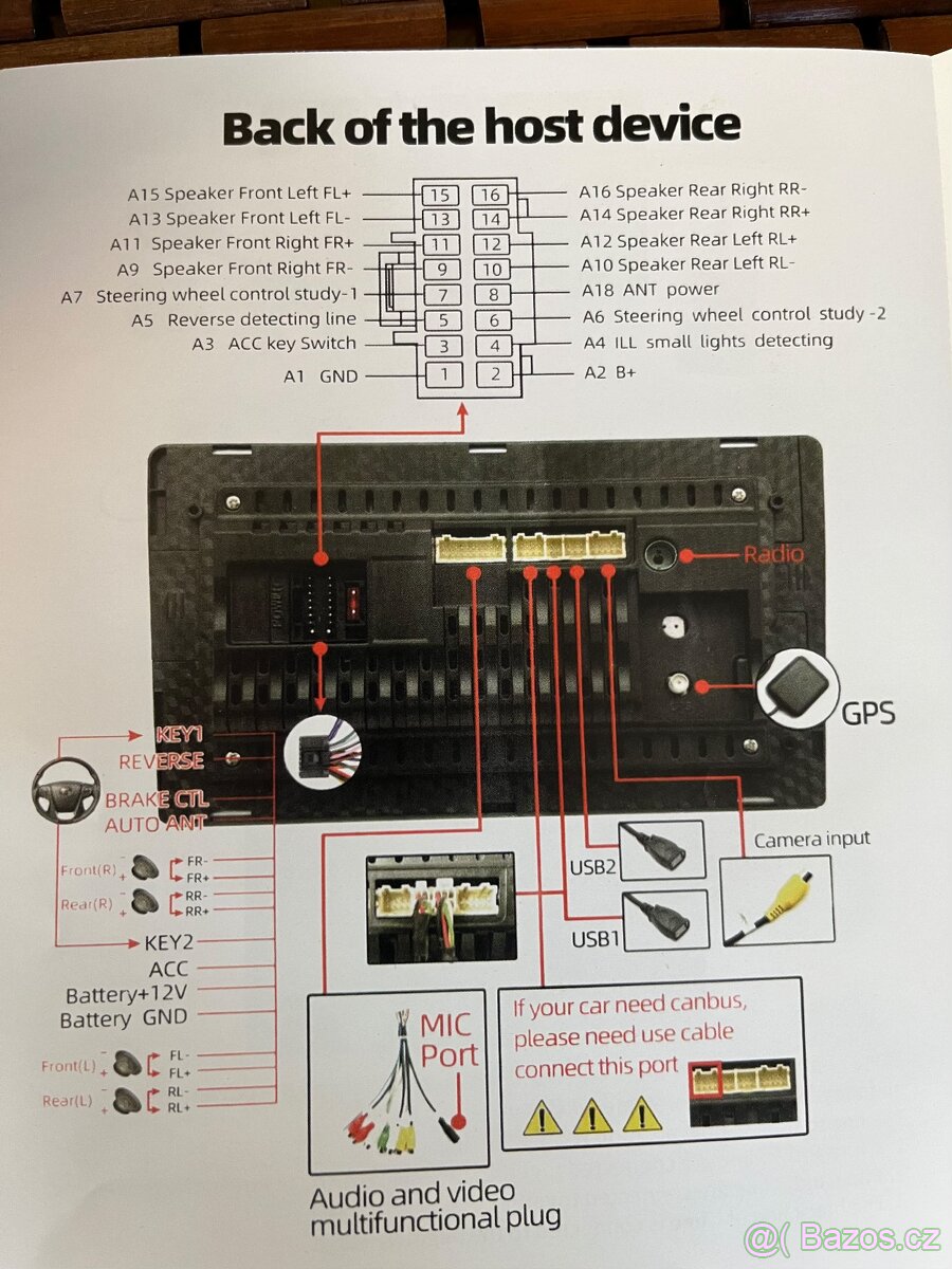 Autorádio pro Alfa Romeo Brera/159/Spider + kamera, mikrofon - 4