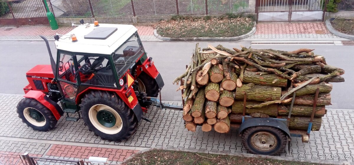 Vlek za traktor na dřevo - 4