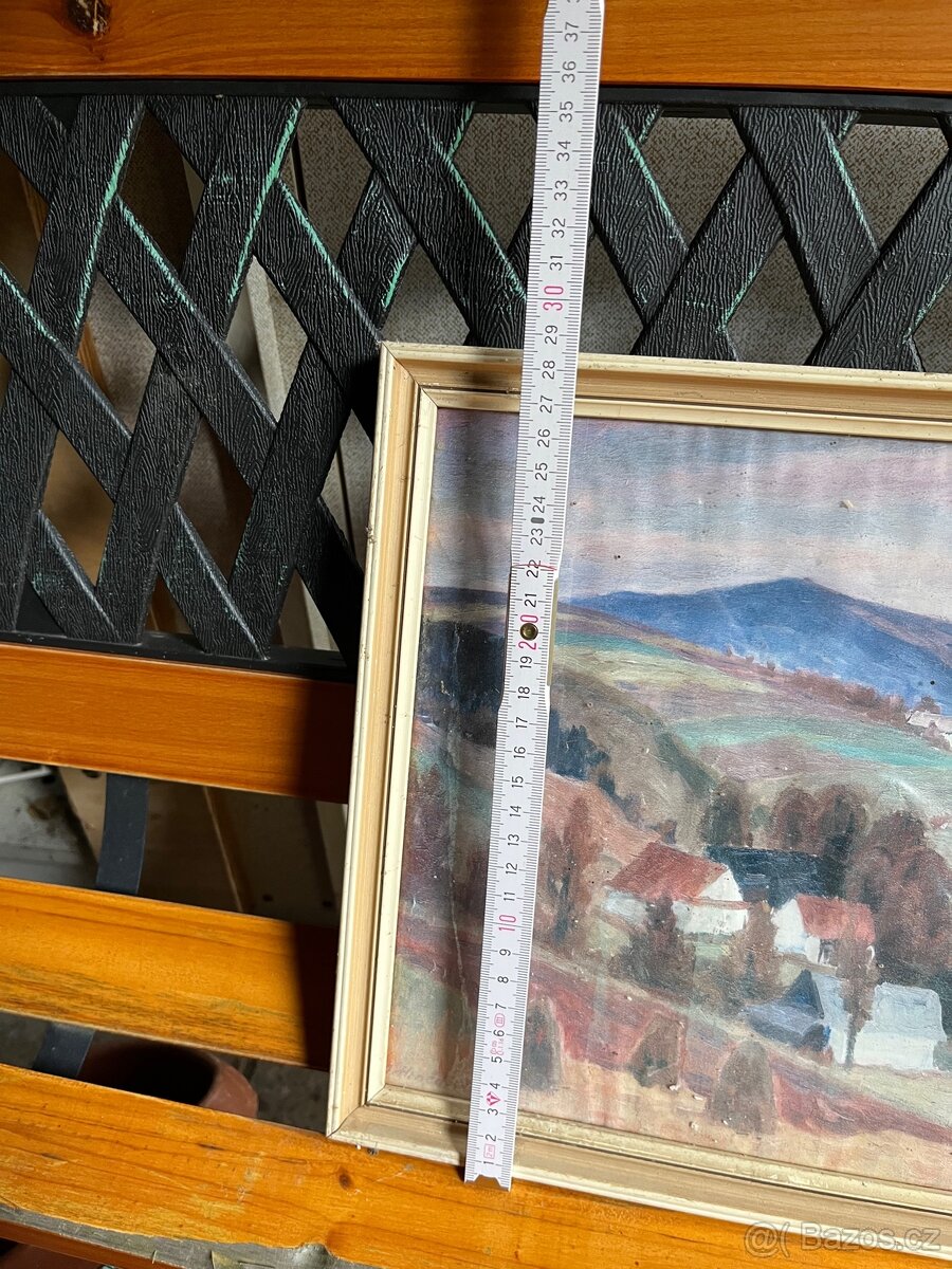 Starý Obraz Horská Vesnice 2– Sign. Z. Janda - 4