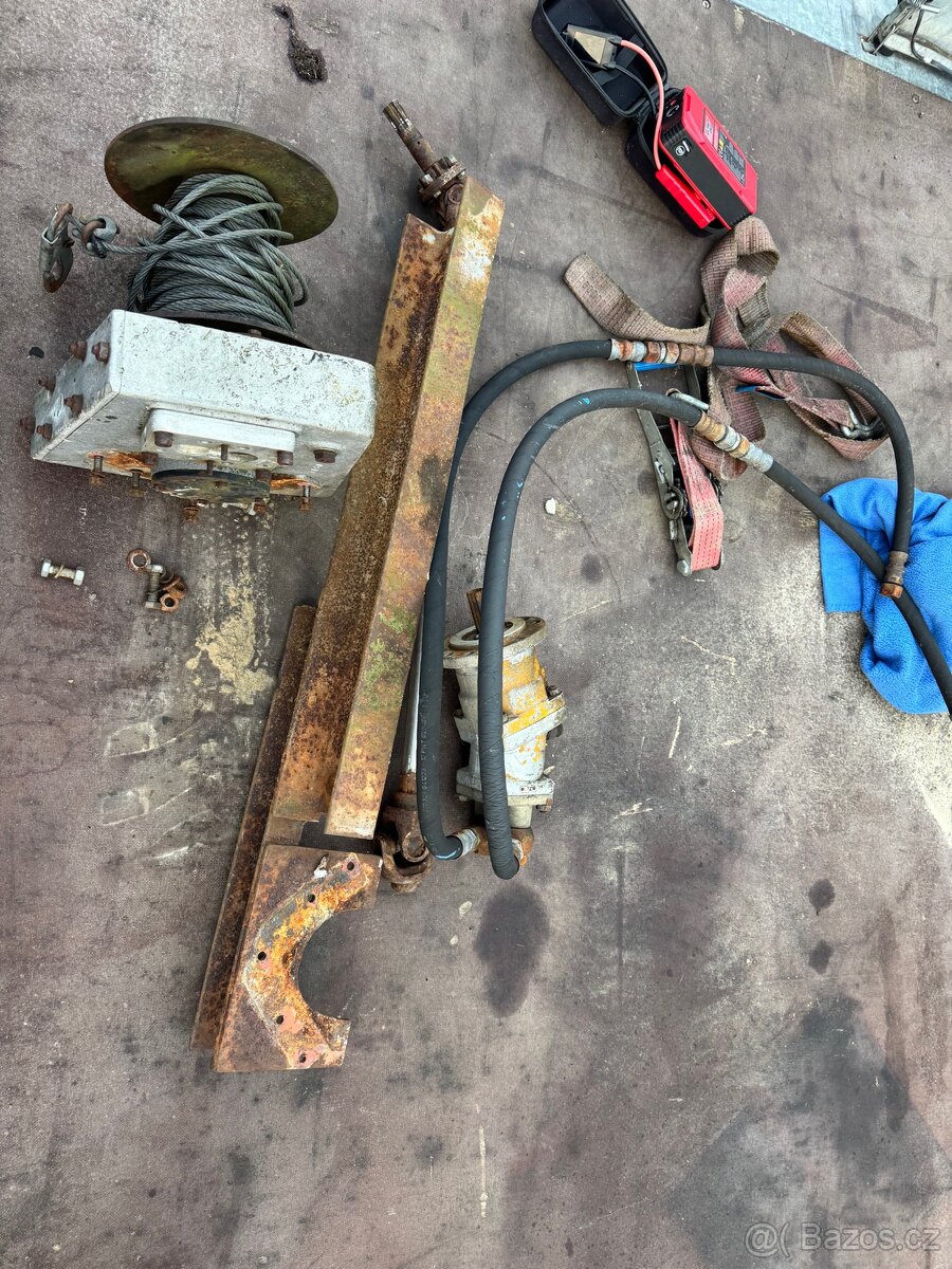 Hydromotor, naviják na traktor domácí výroby, malotraktor - 4
