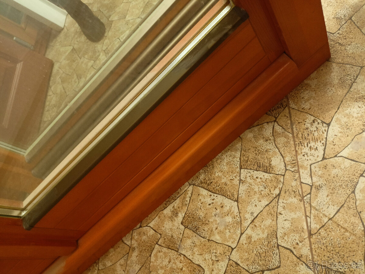 dřevěné balkónové okno/dveře EURO 68 - 4