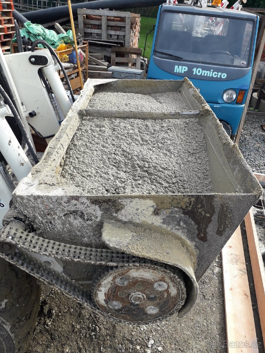 Bádie na beton 0,75m³, míchací lopata - 4