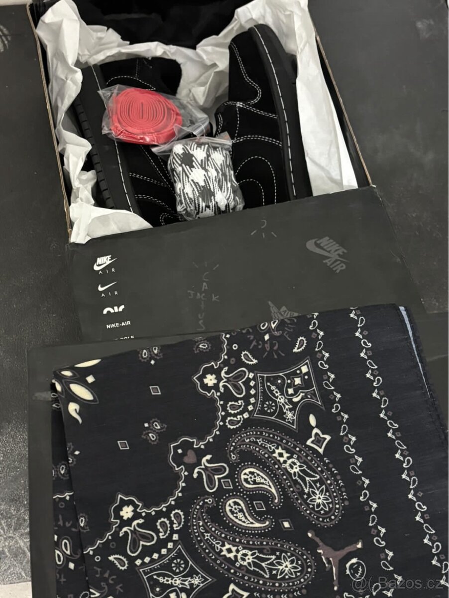 Travis Scott Air Force 1 Black Phantom 1:1 nové s krabicí - 4