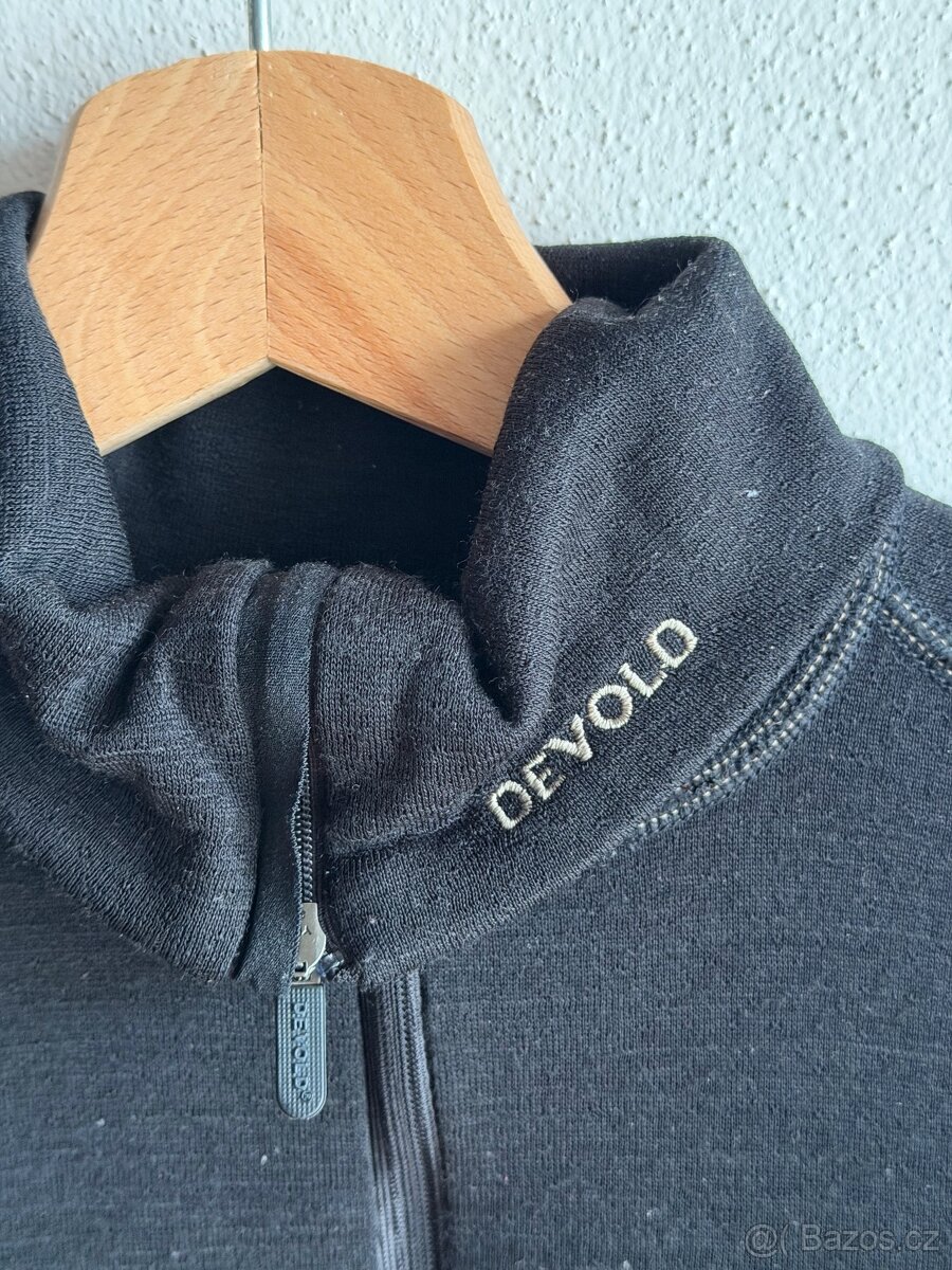 Nový rolák Devold Duo Active Merino 205 Zip Neck Man M Black - 4