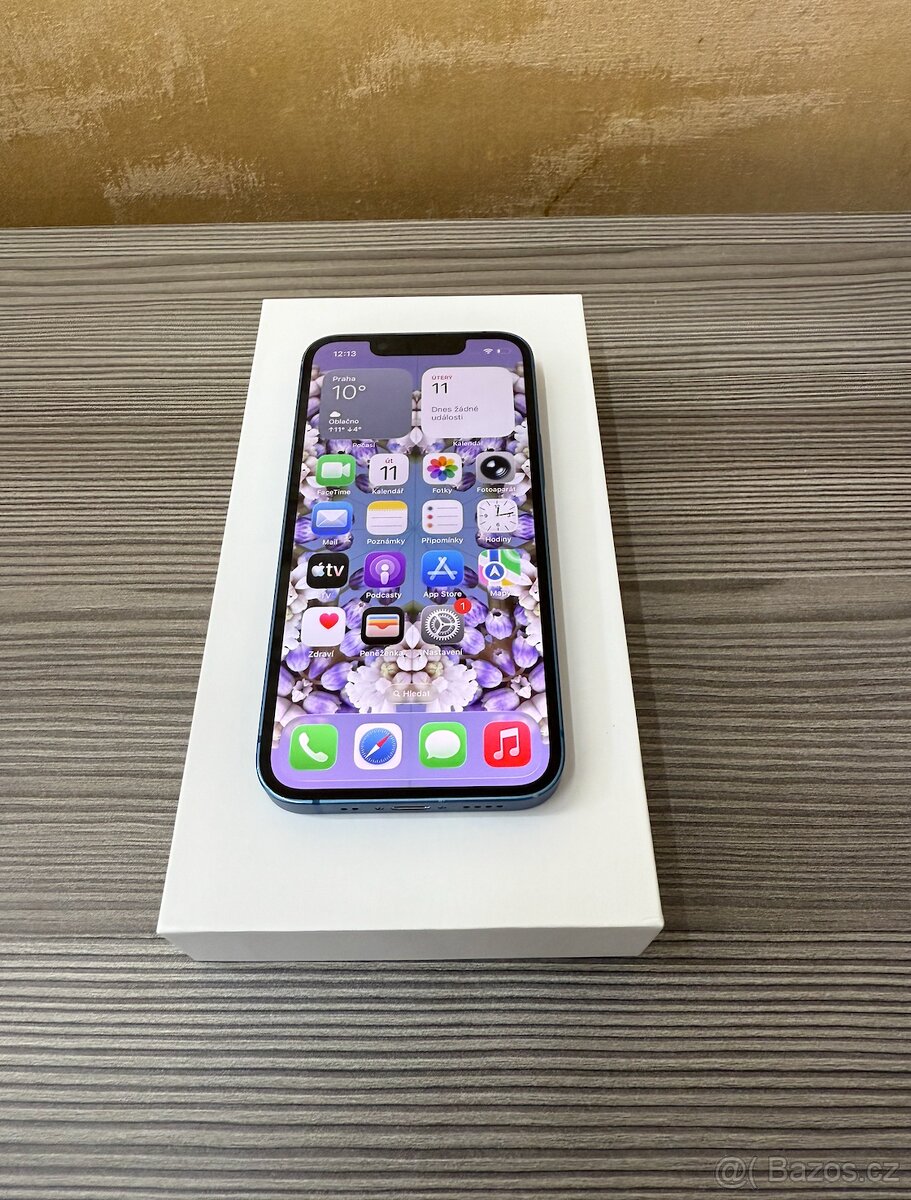Apple iPhone 13 mini 128GB modrý, baterie 100% - 4