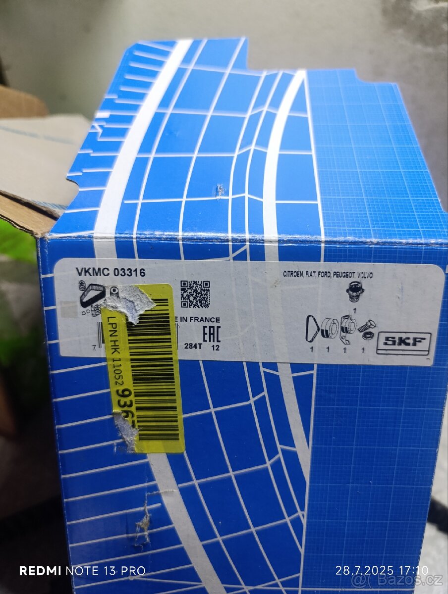 Vodní pumpa s řemenem SKF VKMC 03316 - 4