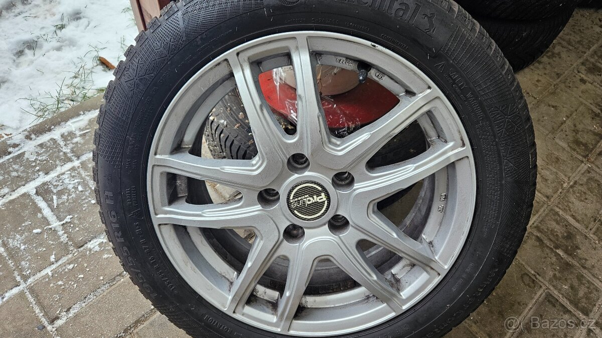 Zimní Sada Alu 5x110 195/55 R16 Continental - 4