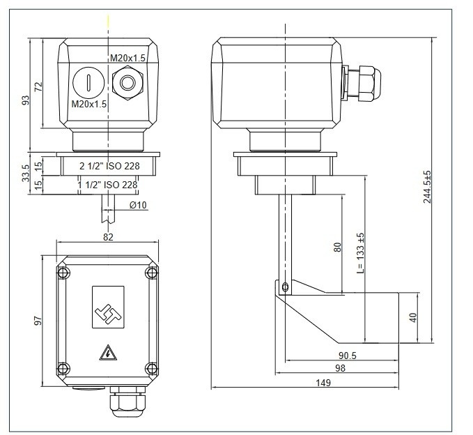 Rotační snímač hladiny - 4