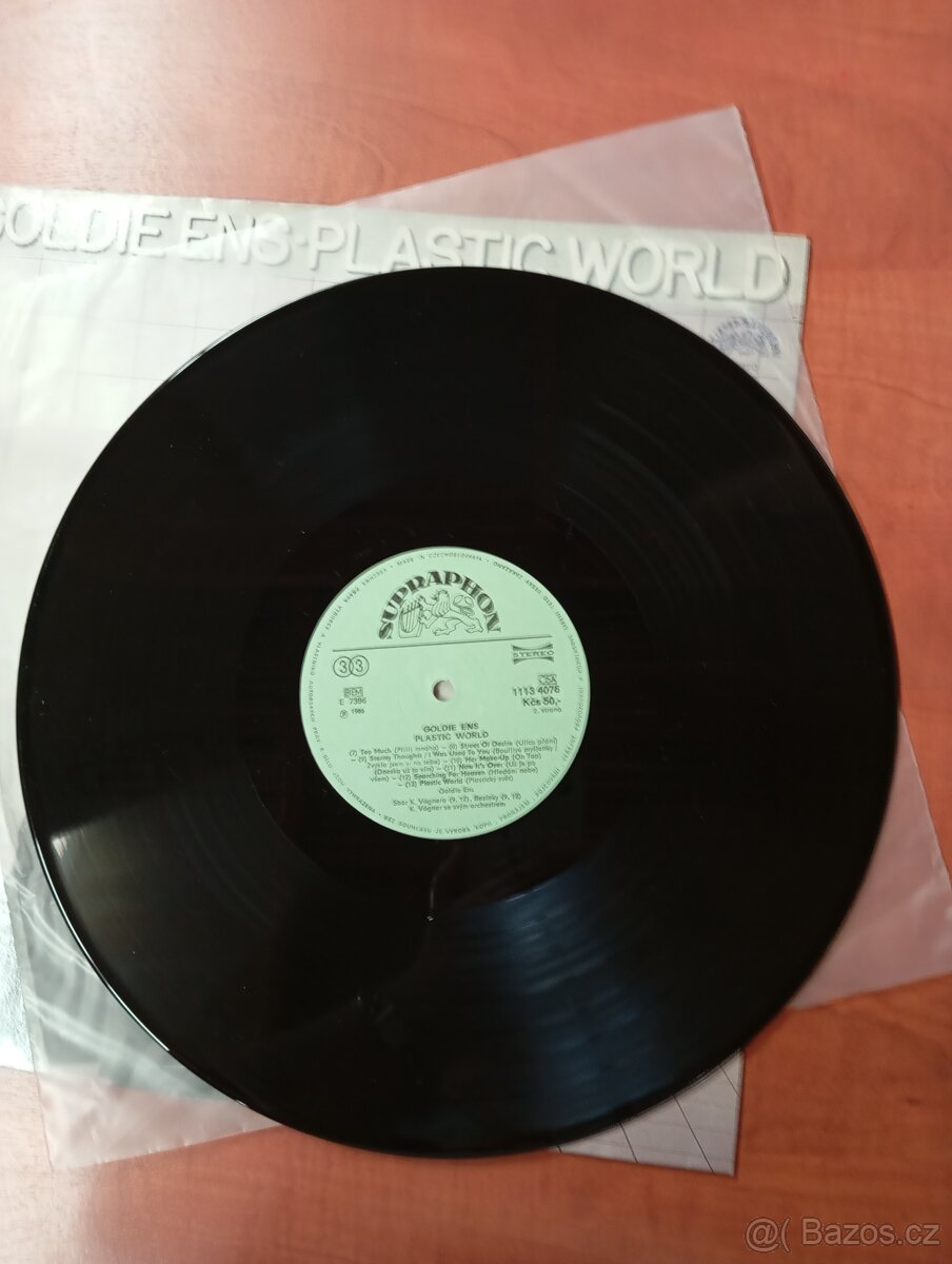LP - Goldieens –plastic world - 4