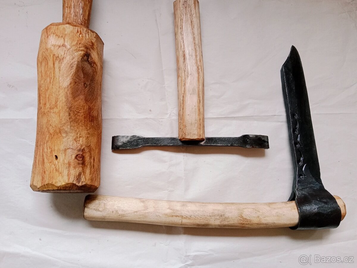 Šindelářský set - štípák, struh, palička - 4