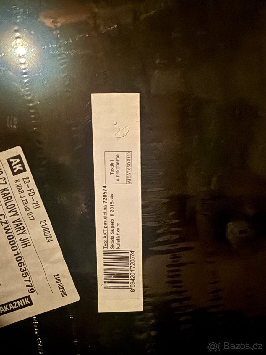 Textilní koberce Škoda Superb 3 2015- - 4