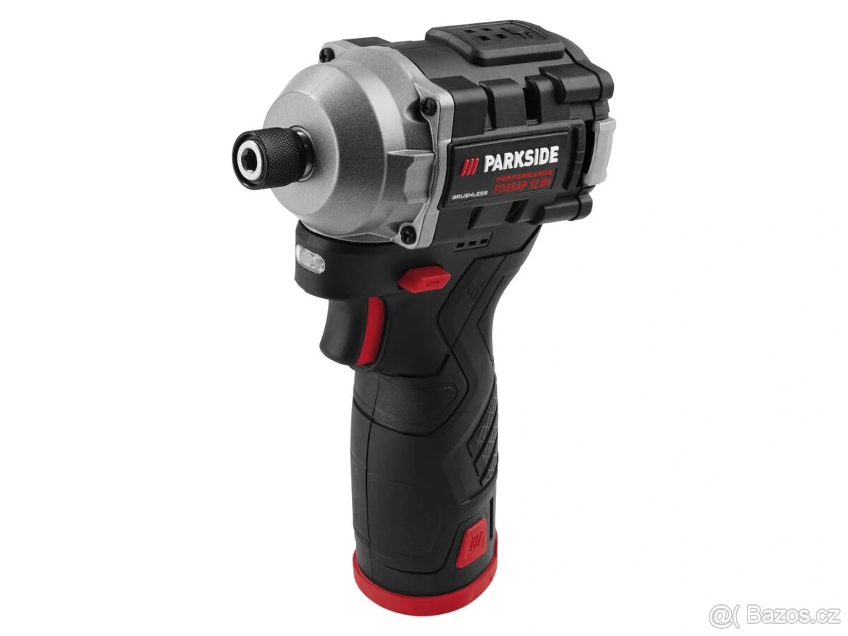 Nová sada 12V šroubovák + utahovák + 2 baterie + nabíječka - 4