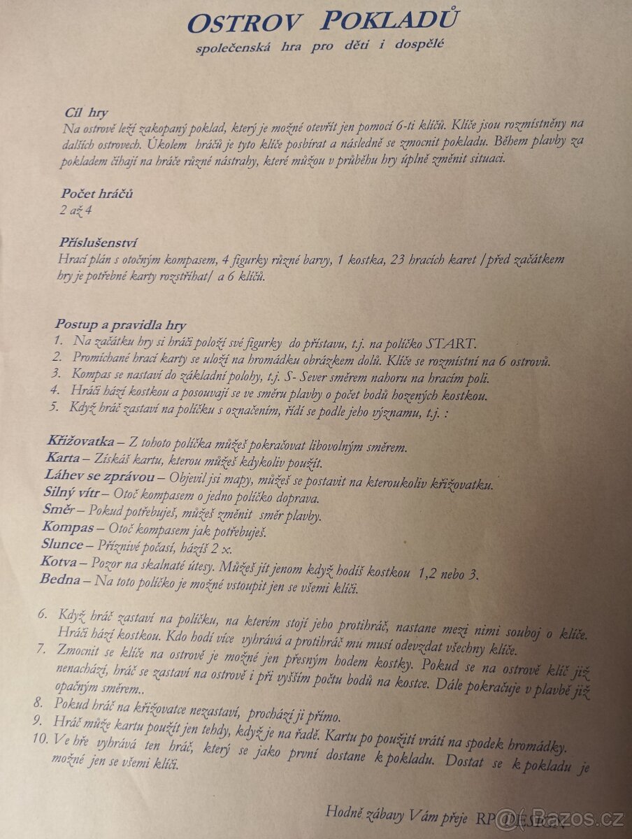 Ostrava pokladů, desková hra - 4