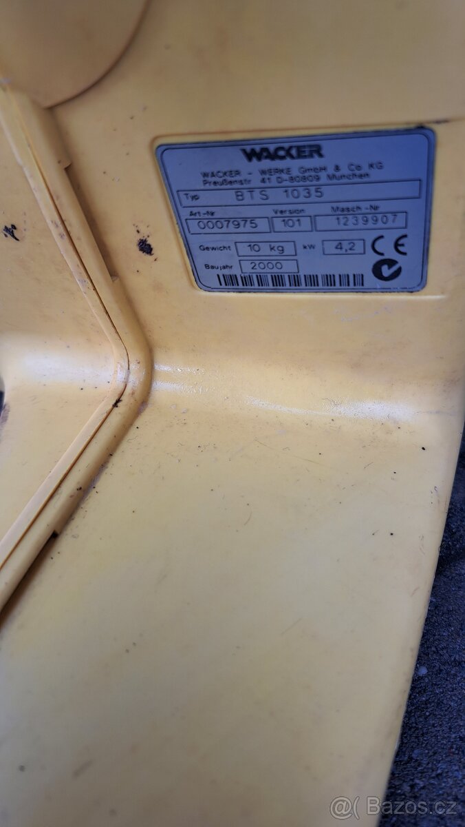 Wacker neuson rozbrušovací pila BTS 1035. - 4