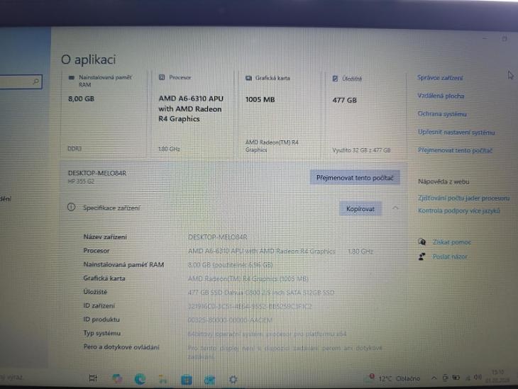 NOTEBOOK HP 355 G2 - 4