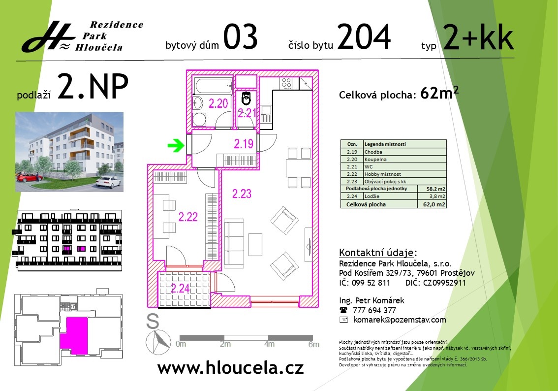 Prodej bytu 2+kk - 4