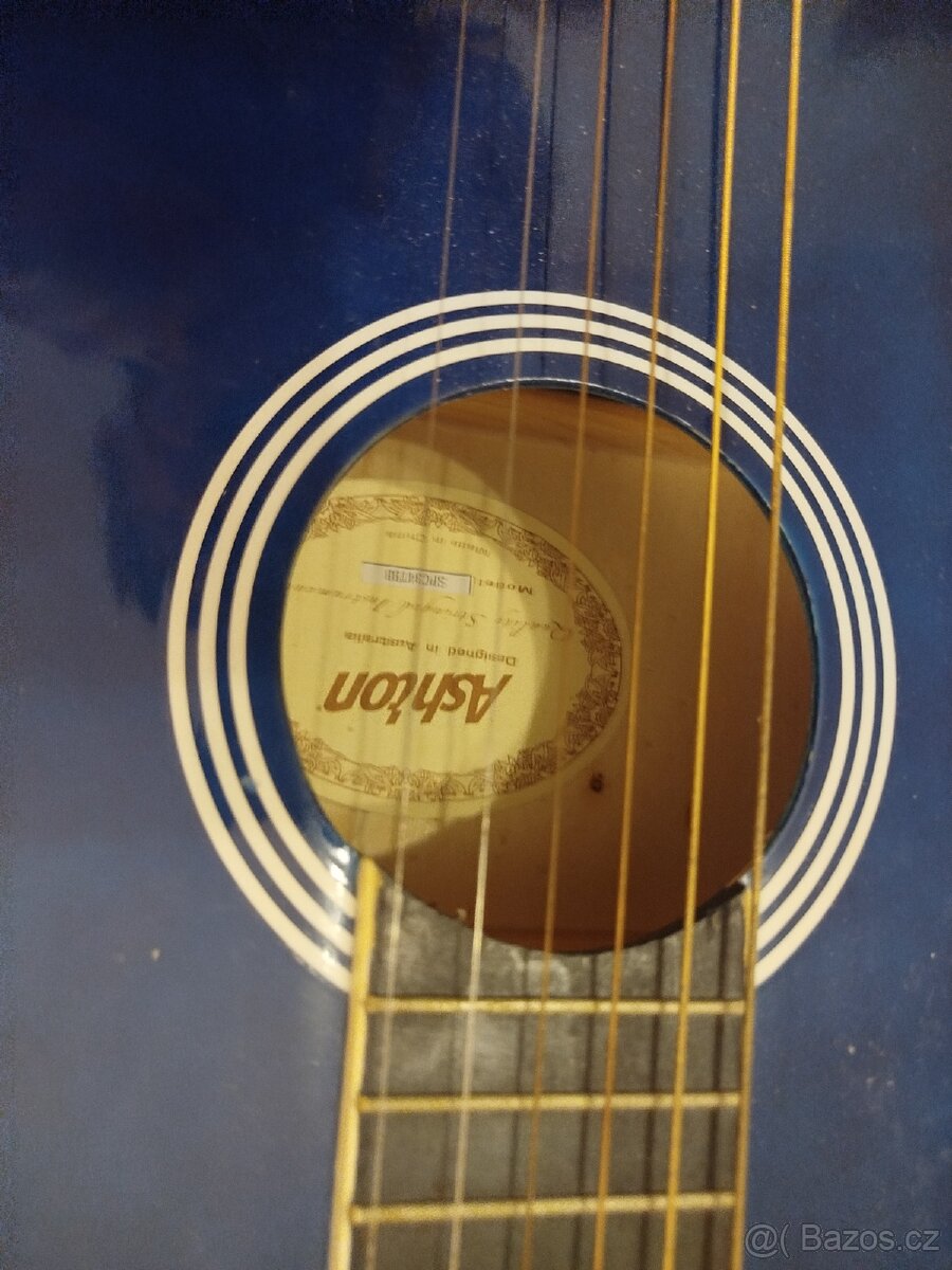 Kytara modrá delka90 cm - 4