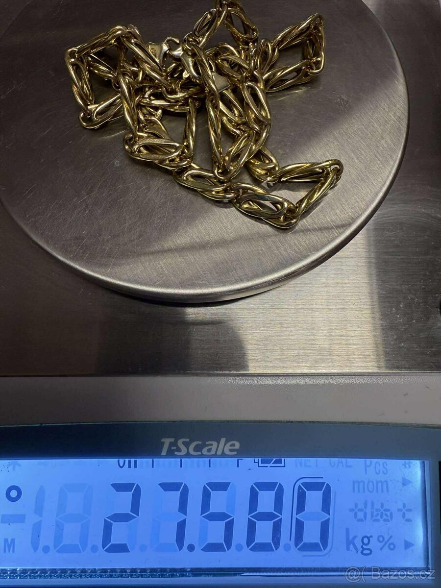 zlatý řetízek AU585/1000 27,58G - 4