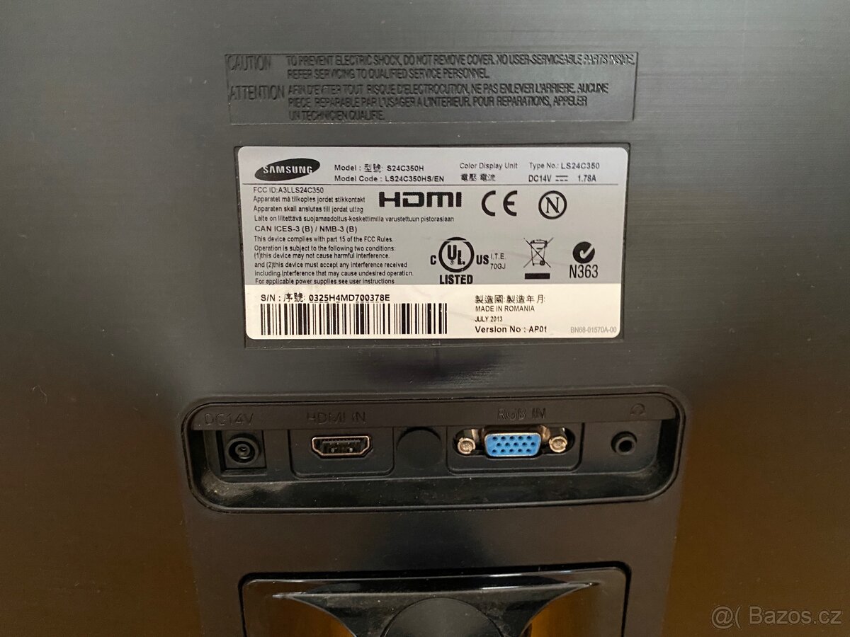 Monitor Samsung S24C350H + originální adaptér - 4