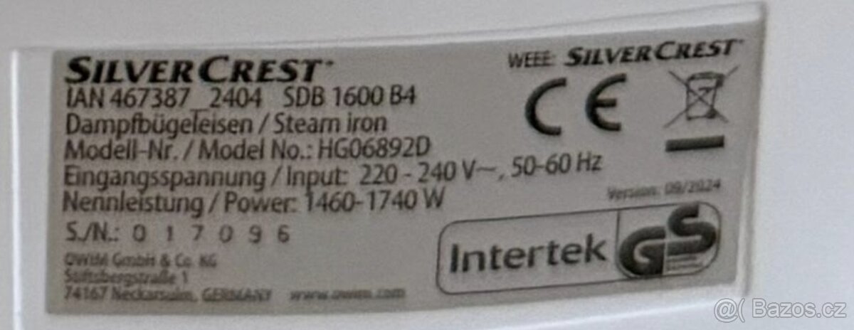 Žehlička Silvercrest - 4