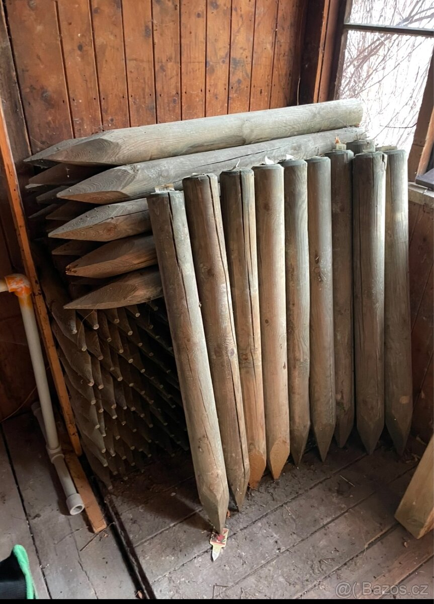 Kulatá dřevěná palisáda impregnovaná - 4