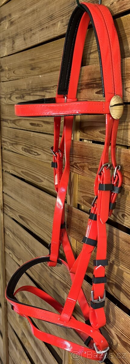 Uzdečka anglická Biothane s otěžemi MIX - 4