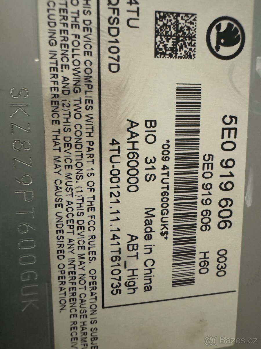 Prodám radio columbus Octavia 3 - 4