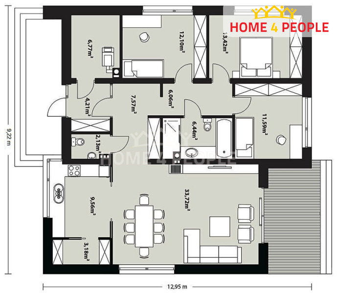 Prodej rodinného domu 4+kk v Uherskěm Brodě - Těšov s pozeme - 4
