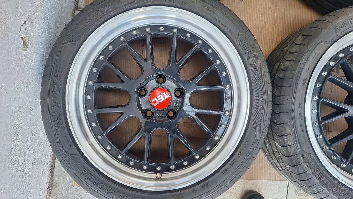 Alu kola Mercedes 18" 5x112 letní pneu 245/40 R18 6+mm - 4