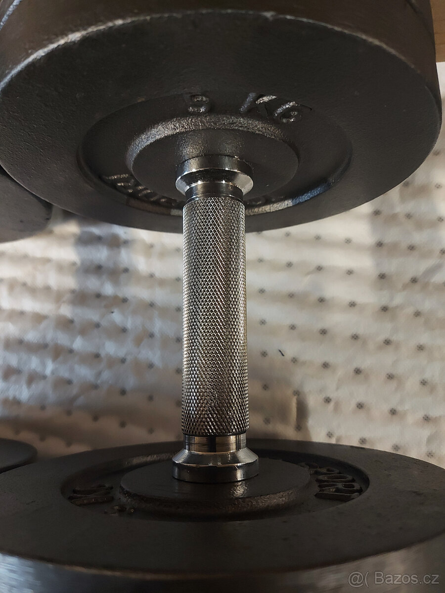 Nakládací jednoručky 2 x 30kg - NOVE - 4