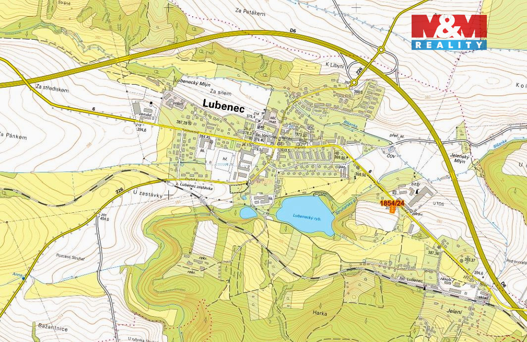 Prodej pozemku k bydlení, 808 m², Lubenec - 4